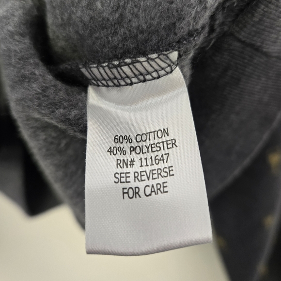 Fifth Sun Holiday Cheers Champagne Sweatshirt Gray L - Picture 7 of 8